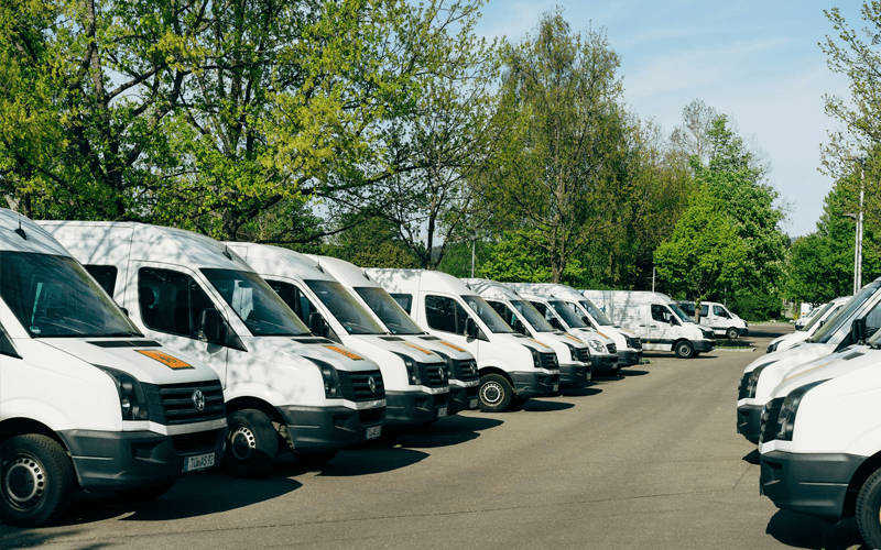 Transport provider using the platform on a tablet