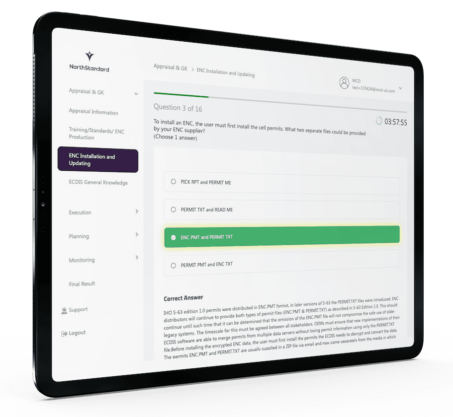 Training and education platform on tablet device