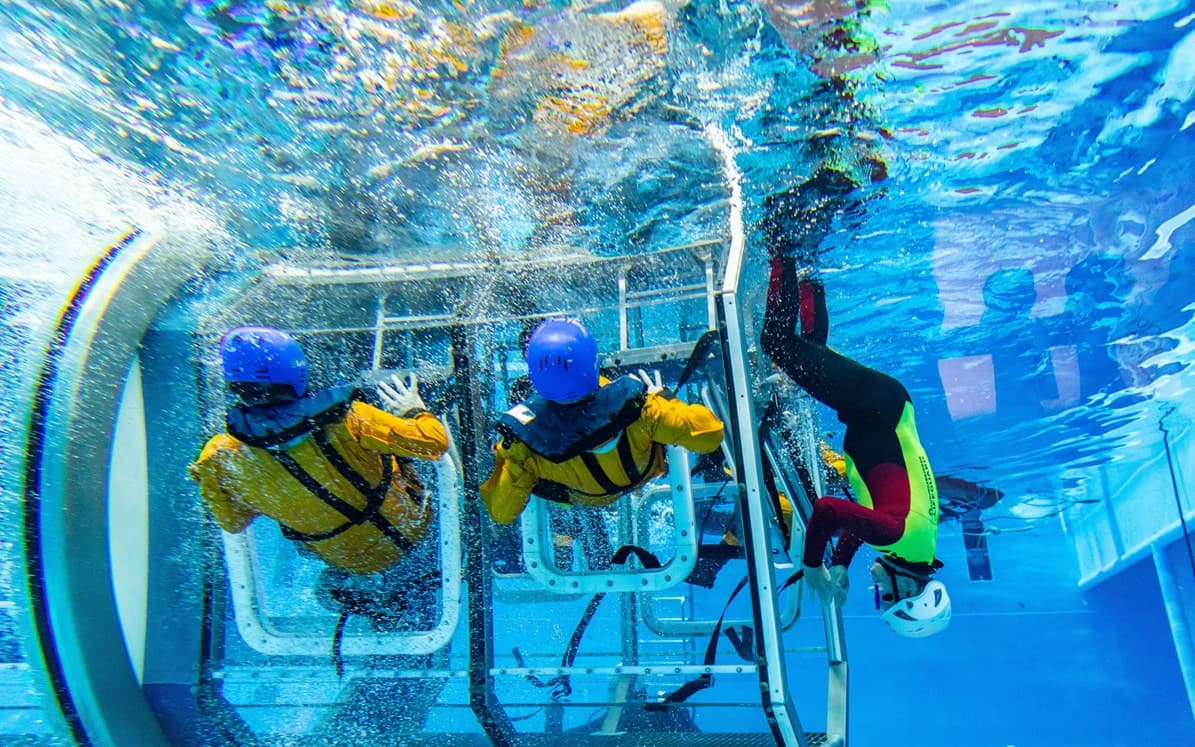 Image showing underwater training