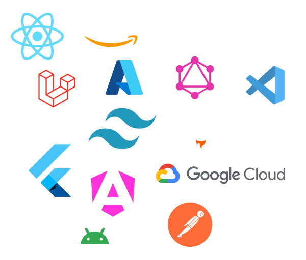 An image showing multiple tech-stack logos