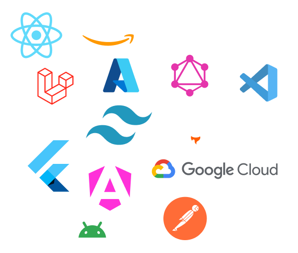 An image showing multiple tech-stack logos